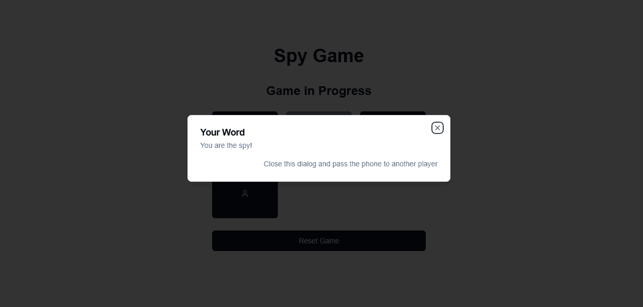 Spy Game